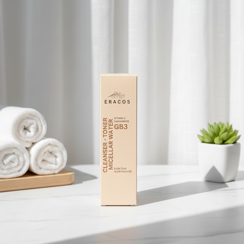 Eracos GB3 Cleanser Toner Micellar Water Gentle Formula Removes Makeup Clears Impurities