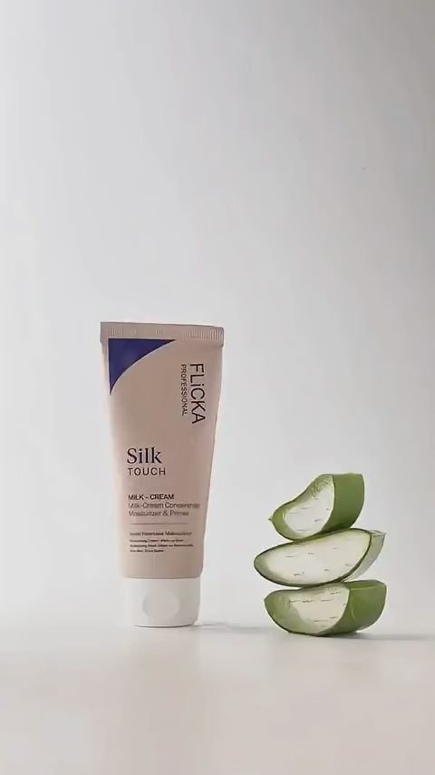 FLICKA Professional Silk Touch Milk-Cream Concentrate 60g | 3-in-1 Moisturizer, Primer & Makeup Base